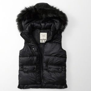 Abercrombie&Fitch Women Hooded Puffer Vest Size:M
